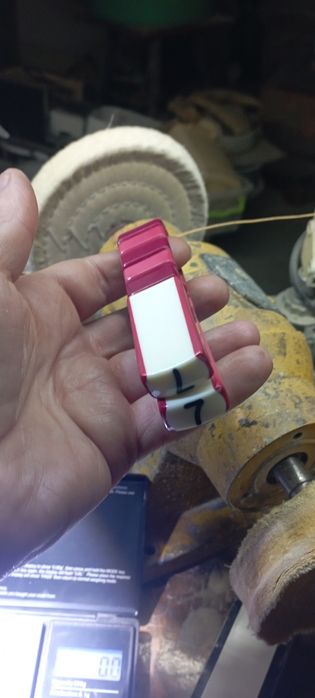 Чётки перекидные шар биток бордовый с синим aramit premier