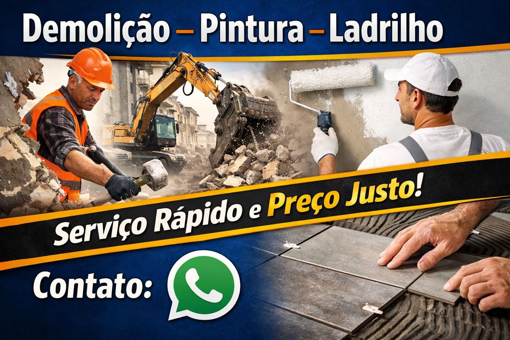 Faço Demolição de Casas e Paredes – Preço Justo