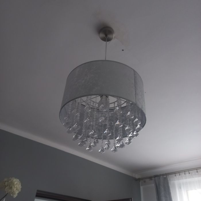 Lampa sufitowa srebrna