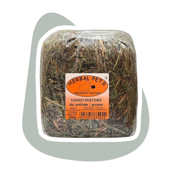 Herbal Pets Siano miętowe dla królików i gryzoni 300g łąkowe z miętą