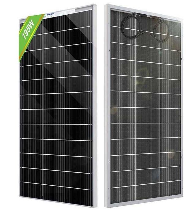 Monocrystalline Solar Panel Kit 120W to 195W MPPT Charge Controller Pair MC4 Cables64171281025155124