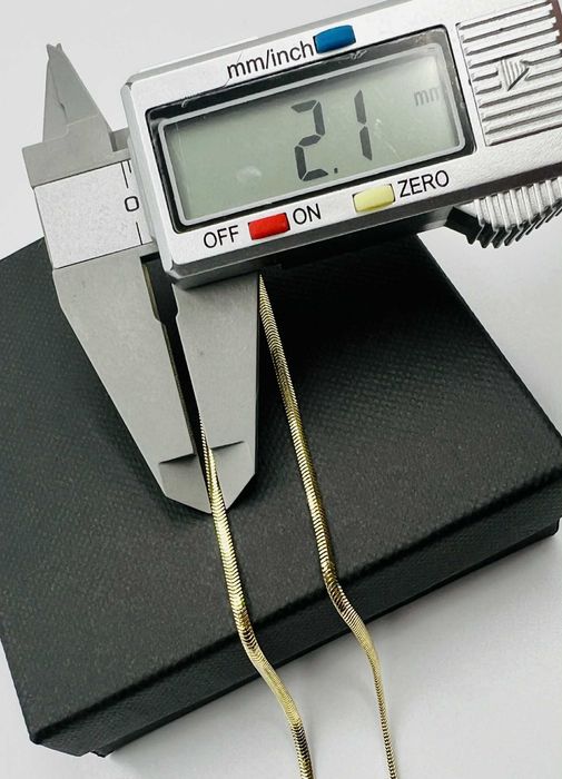 Złoty Łańcuszek Żmijka 585 Cechowany 2,1 mm 50 cm