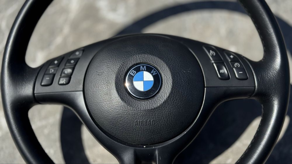 Мультируль БМВ Е39 Е46 Е53 Руль бмв е46 е39 е53 Баранка Кермо BMW Спорт руль 3 спиці мульти кермо Бмв е39 е46 М-Руль трьохспицевий