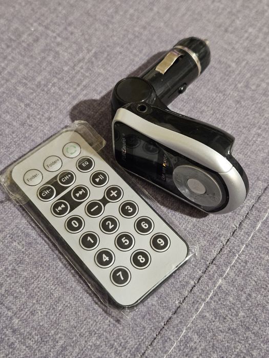 Transmiter audio FM bluetooth mp3 do samochodu z pilotem