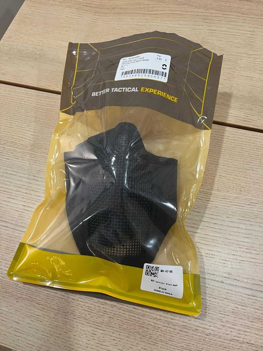 Mascara de airsoft para a cara - Preto