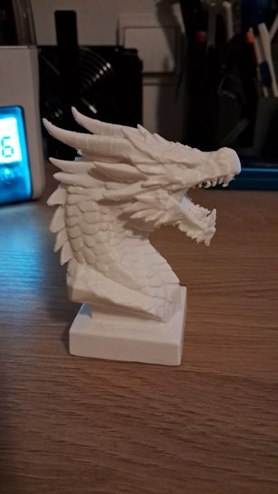 Busto Dragão em impressão 3d