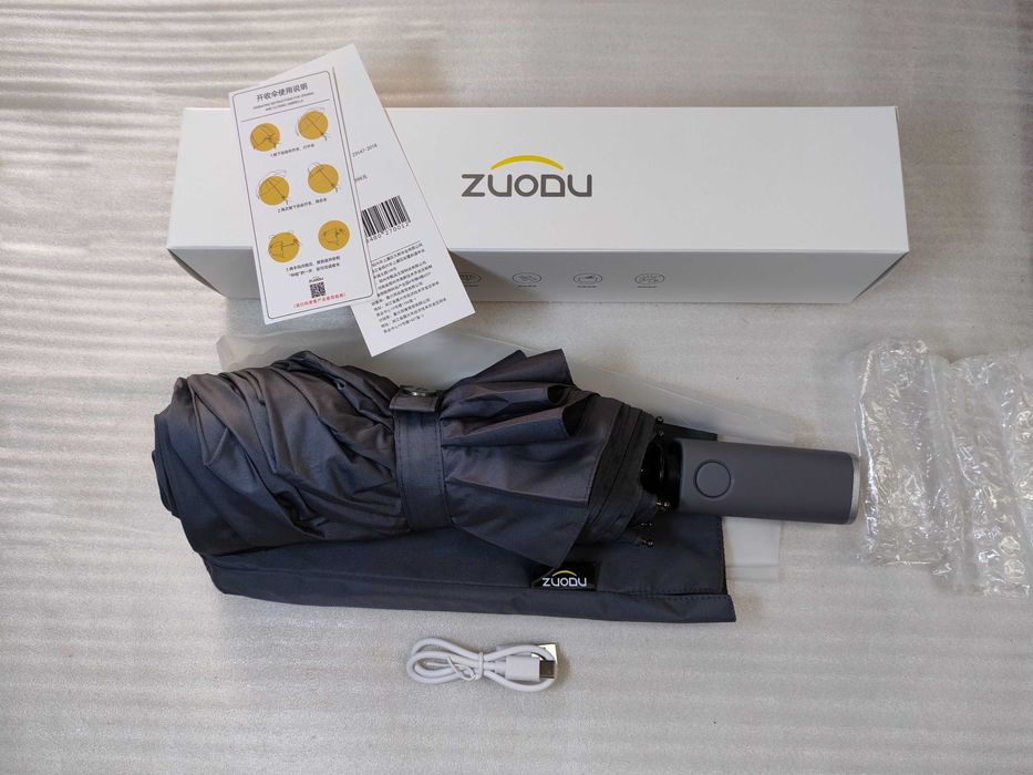 Полностью автоматический зонт Xiaomi ZuoDu Umbrella LED ZD220 с ФОНАРИКОМ