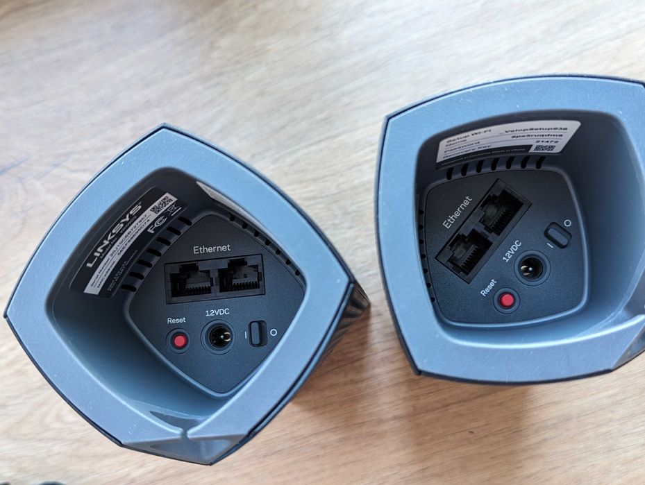 2 роутера Linksys Velop WHW03 Mesh CISCO 3 диап. WiFi гиг USA гарантия