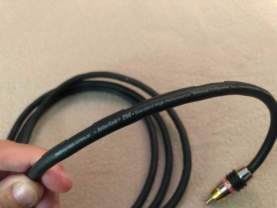 3 Cabos Monster Interlink RCA e XLR