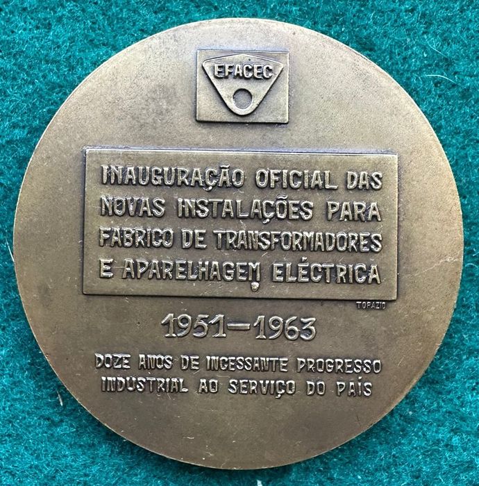 Medalha em bronze EFACEC