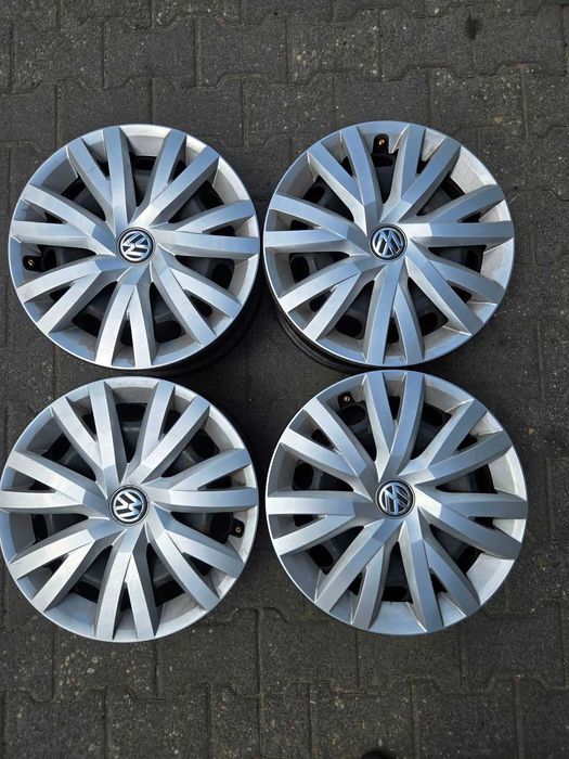 Felgi stalowe 16" Volkswagen 5x112 + kołpaki 4 szt.