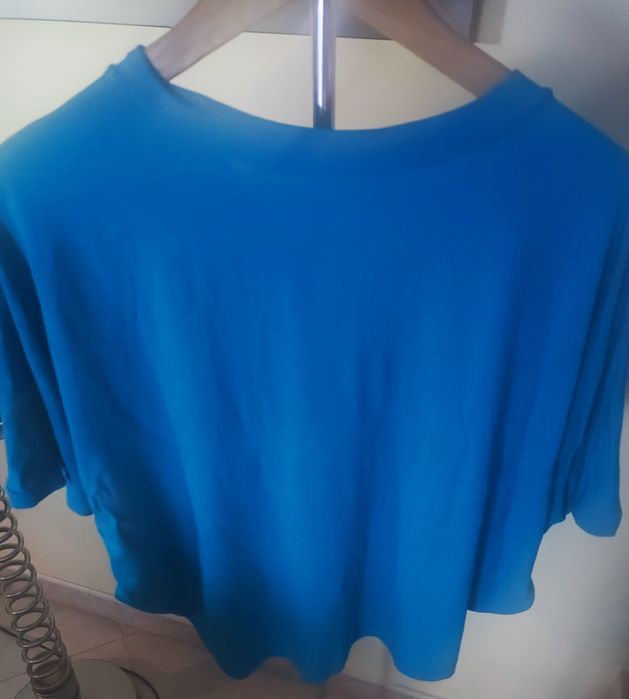Blusa Azul tecido que estica