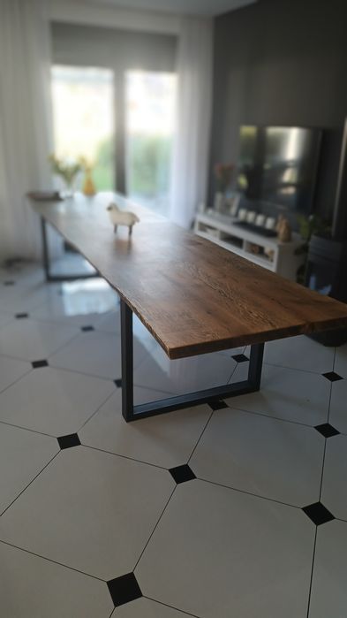 Stół Dębowy z oflisem  380cm