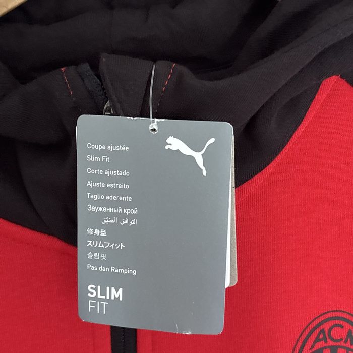 Casaco AC Milan Puma Pre Jogo Vermelho e Preto (M)