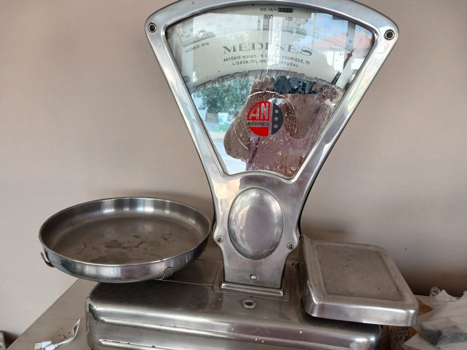 Balança comercial, antiga em inox