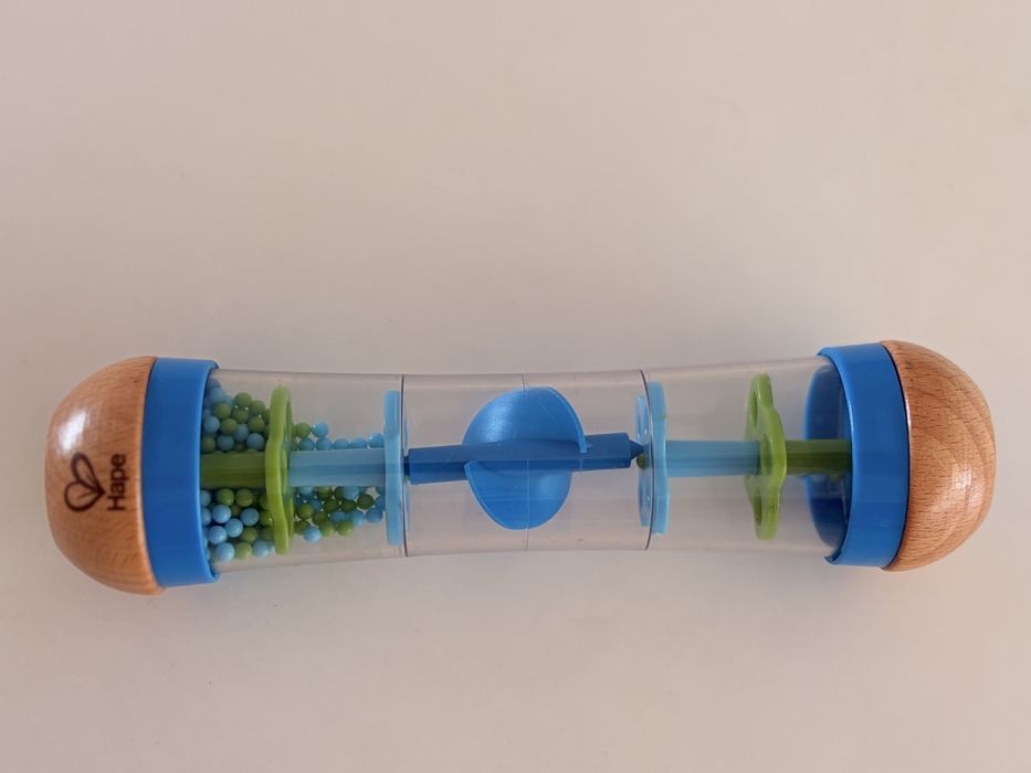 Brinquedo sonoro sensorial (som de chuva) Hape
