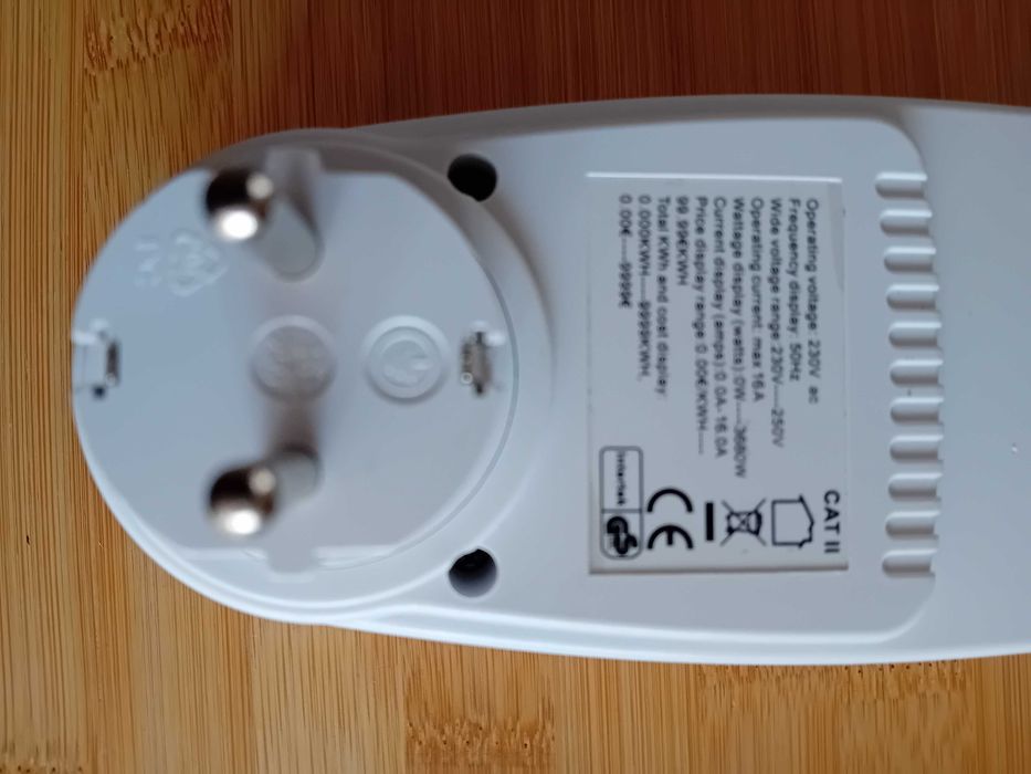 Medidor de consumo de energia Multi-funções 3680W 16A