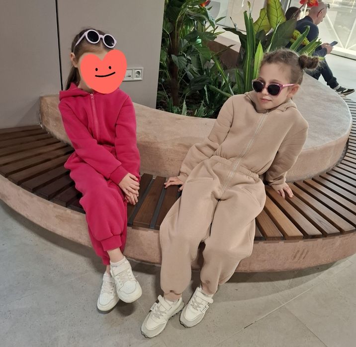 Ромпер  140-146 спортивний костюм зріст флісовий на дівчинк