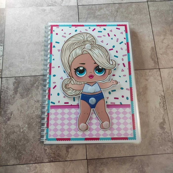 Розвиваюча книжечка, альбом, на липучках лялька Lol, гра