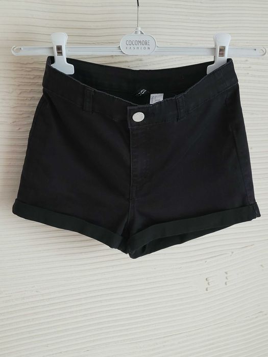 Czarne szorty 34 H&M