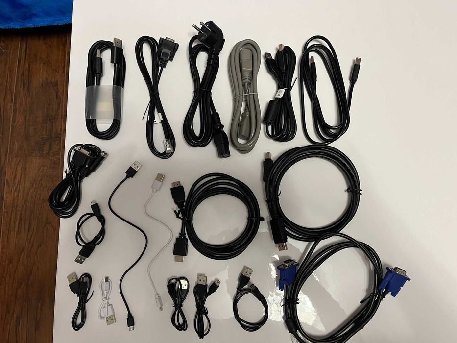 Przewody, kable display, HDMI, microusb, VGA
