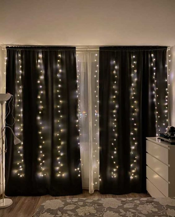 Гирлянда штора роса на пульте от USB 3х1 3х2 3х3