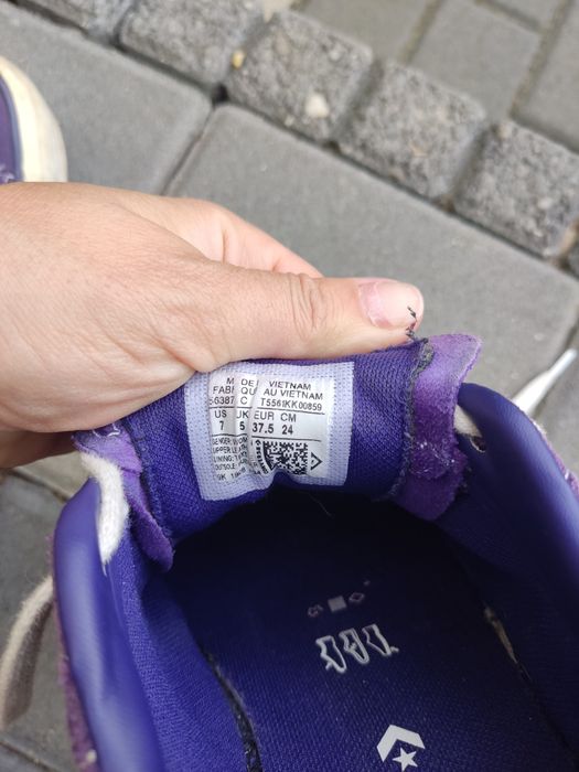 Converse trampki vans fioletowe na platformie r. 37, 5
