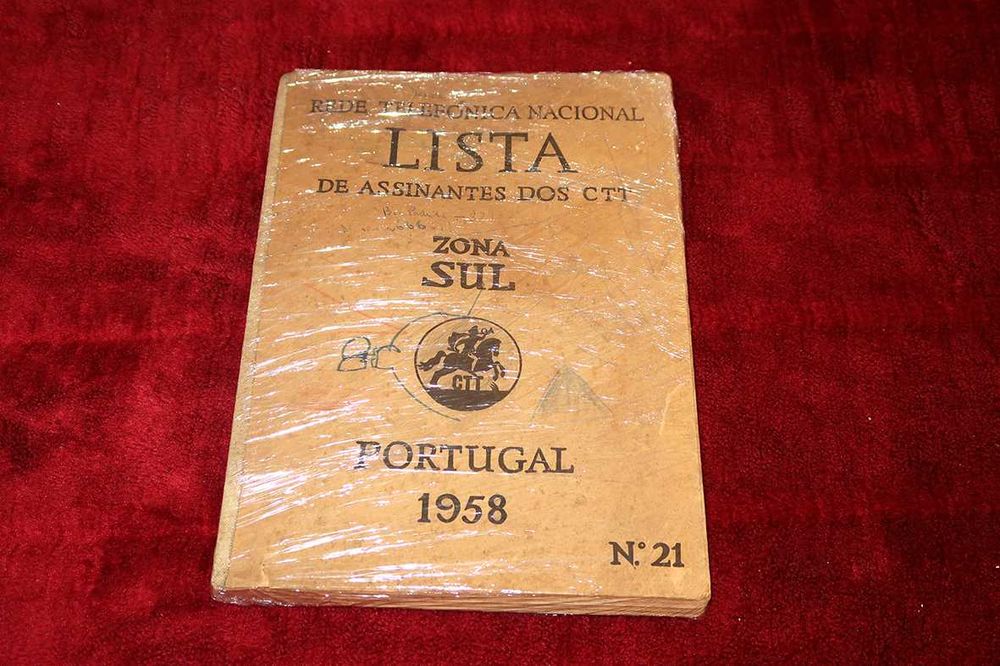 Lista telefónica Zona Sul Portugal 1958 Parque das Nações • OLX.pt