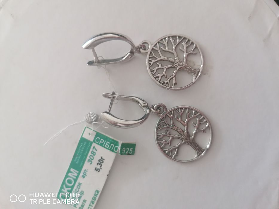 Сережки срібні 925