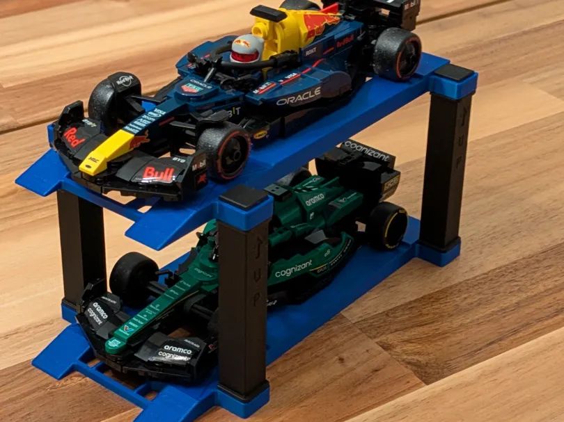 Suporte para 2 Carros de Formula 1 (Speed Champions)