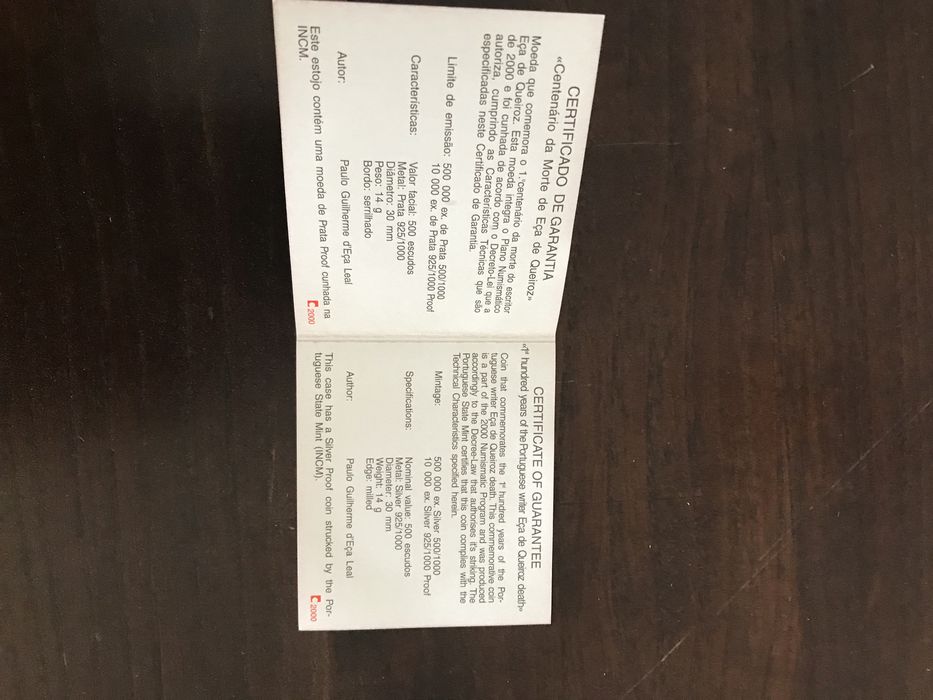 Medalha Prata Eça De Queiroz