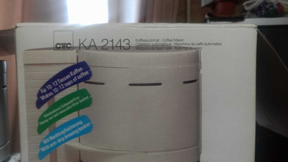 крапельна кавоварка\капельная кофеварка CLATRONIC KA2143