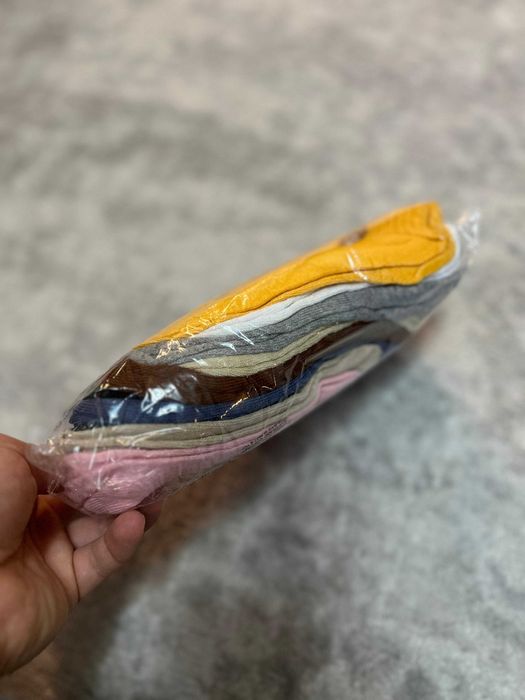 8 pares de meias coloridas com urso