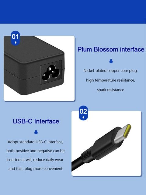 Transformador Alimentação Portátil USB C 65W 20V 3.25A