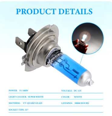 Lâmpadas Auto H7 100W (2 uni.)