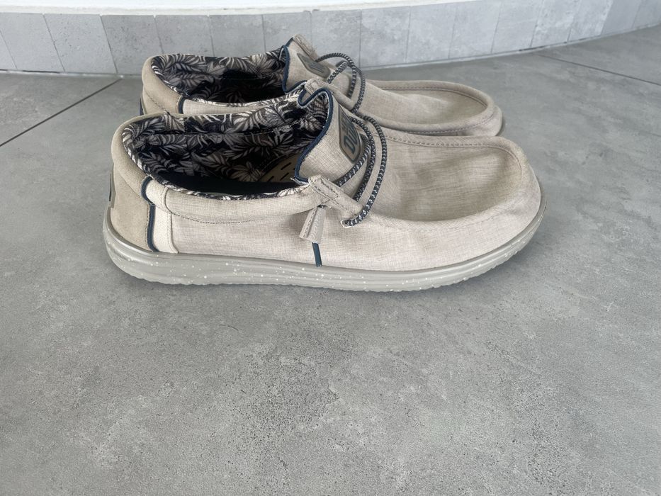 Nowe lekkie buty mokasyny Hey DUDE roz. 44 palmy