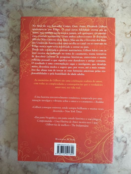 "Comprometida"
Elizabeth Gilbert