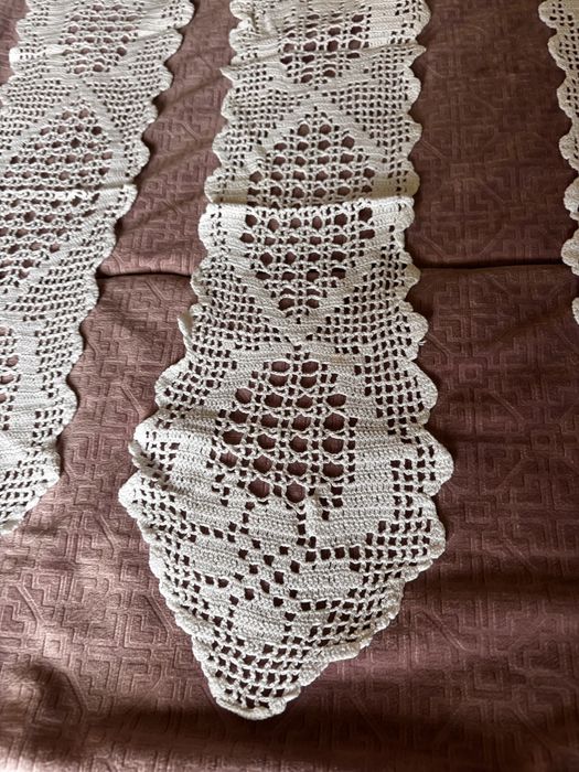 Conjunto de 3 panos rm renda