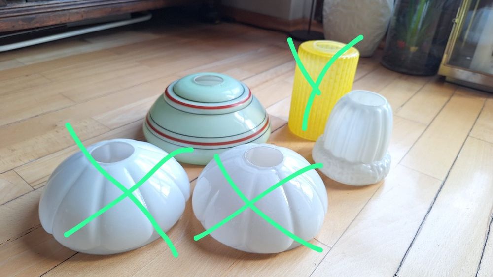 Klosze prl w bardzo dobrym stanie - 2 szt.