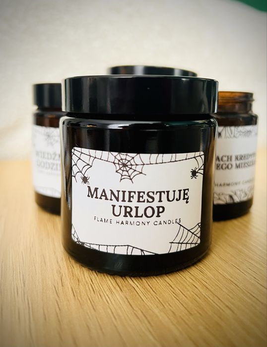 Świeca sojowa 120 ml zapach MANIFESTUJĘ URLOP