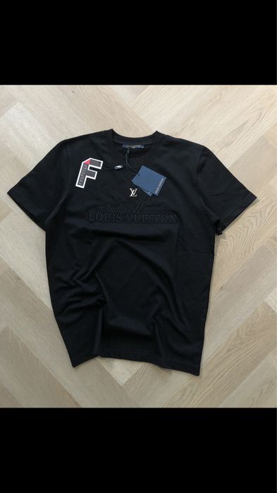 Koszulka haft louis vuitton s-2xl bawelna bluzka tshirt balenciaga ami