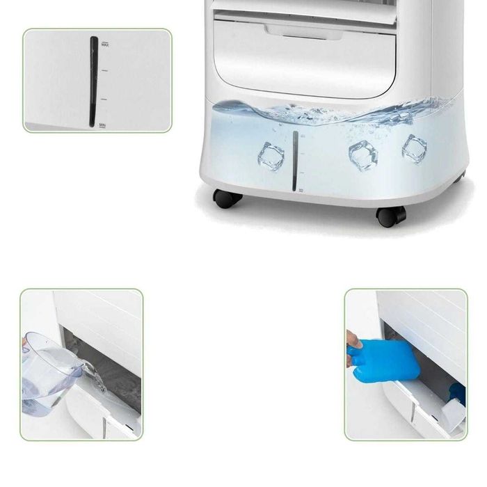 Klimatyzator 3w1 z wentylatorem i nawilżaczem 39 x 33 x 74 cm