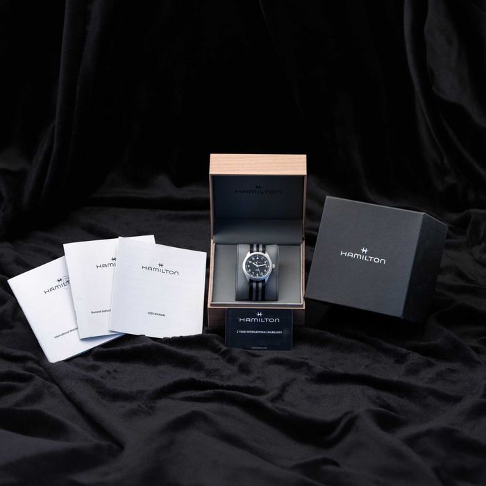 Hamilton Khaki Field | Conjunto Completo | 2025 | Garantia até 2027
