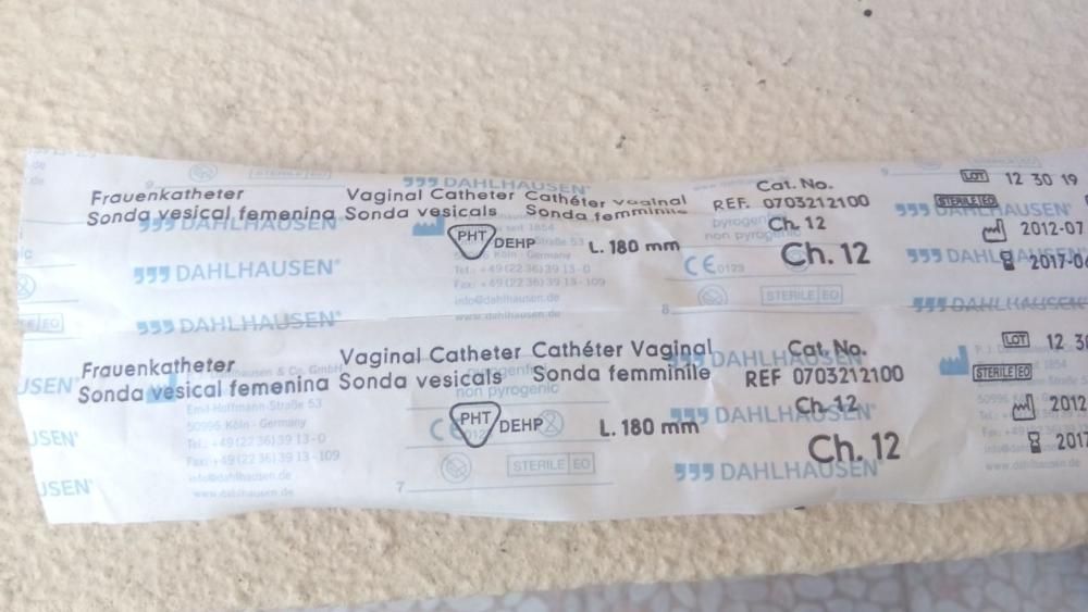 Lote 2 Sondas femininas embaladas