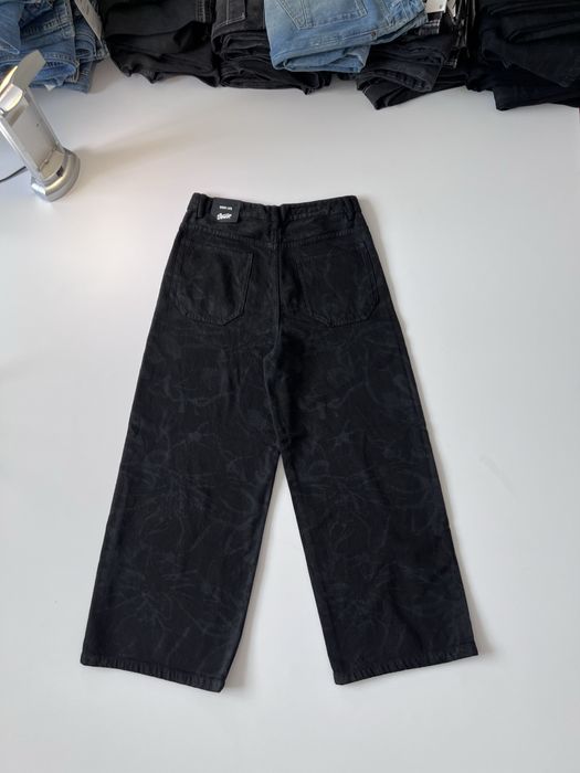 NEW black SUPER BAGGY jeans BERSHKA нові дуже широкі джинси