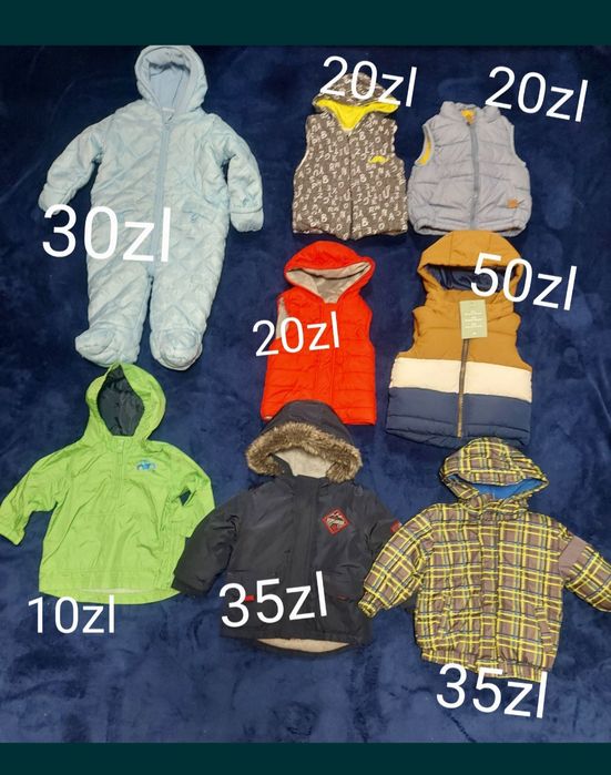 Ubrania dla chłopczyka r.80