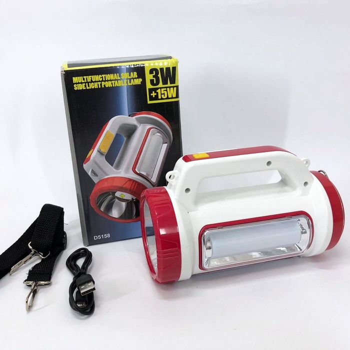 Ліхтар кемпінговий з сонячною панеллю