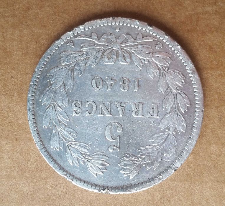 Francja. 5 franków 1840 Srebro