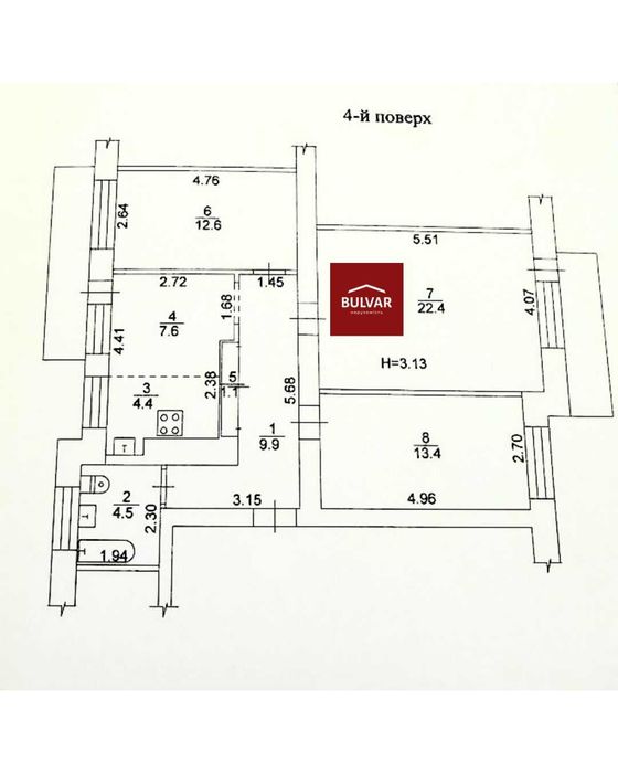 Экс. МедИнститут. 3к.кв. пр. Независимости, 7. м. Научная, Сертификат