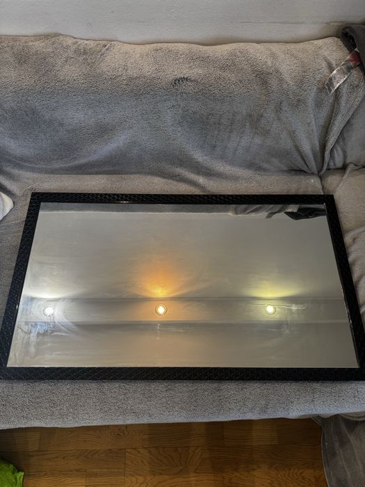 Lustro 95x55cm w czarnej ozdobnej ramie